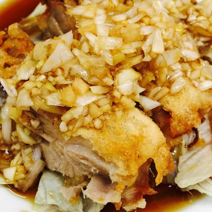 惣菜アレンジ!チキン唐揚げの油淋鶏風